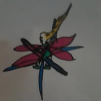 Blond fairy flying